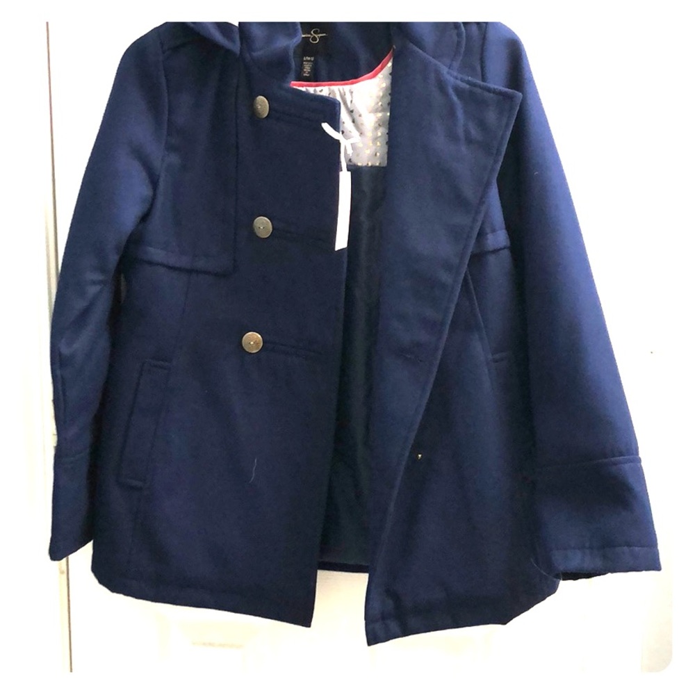 NWT jessica Simeón girls peacoat